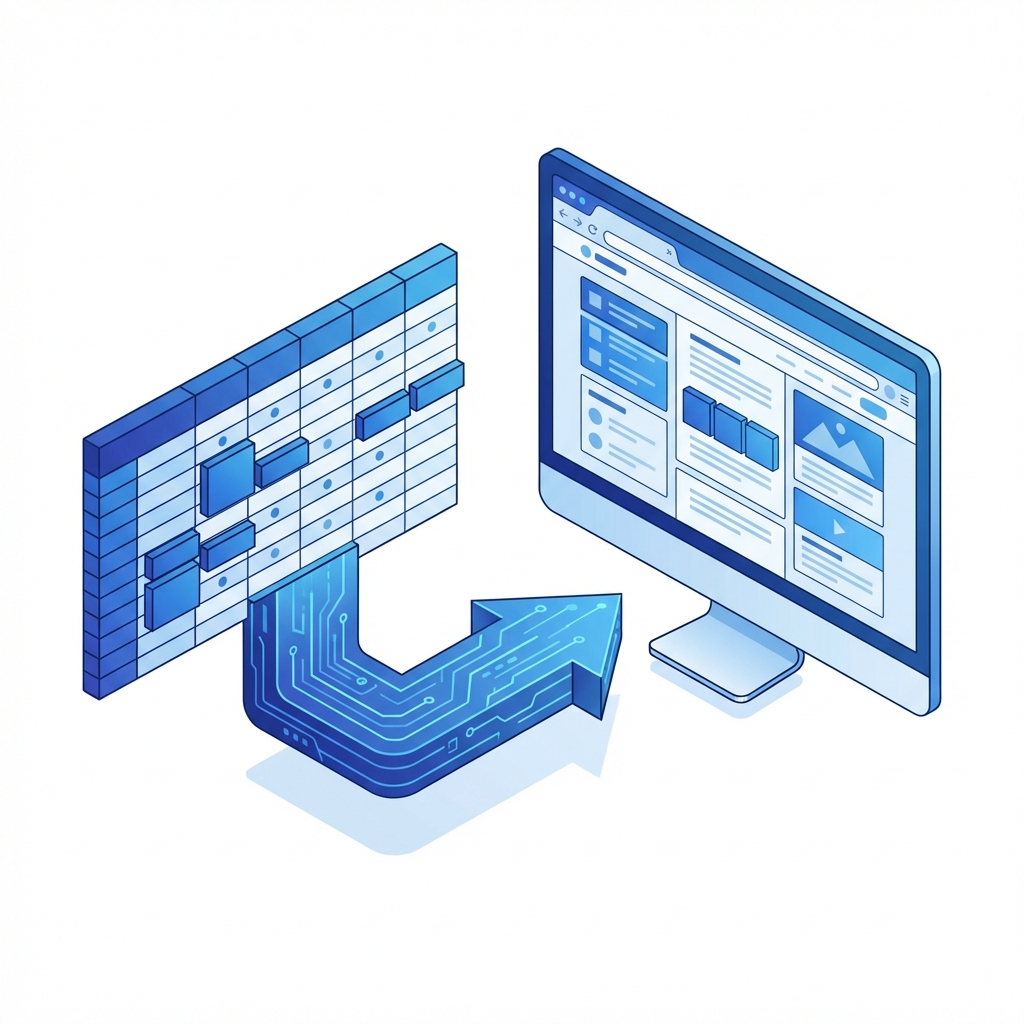 Spreadsheet to Website Workflow